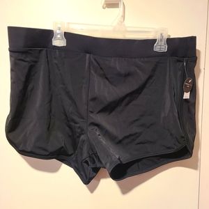 Torrid NWT black active swim short